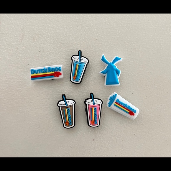 Dutch Bros custom made Shoe Charm Set NWT - Picture 1 of 4